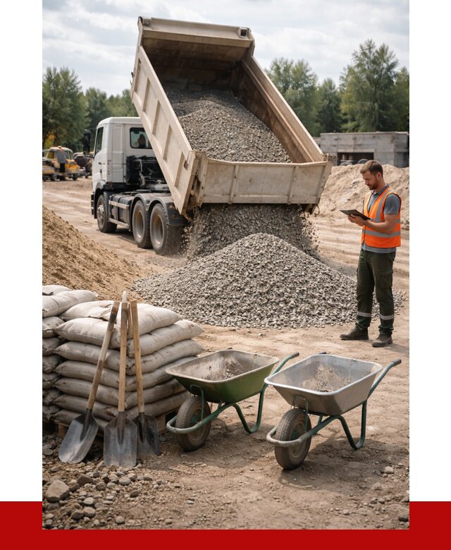 Доставка нерудных материалов в Гагарине от 1248 руб. | ПРОНЕРУДГгр