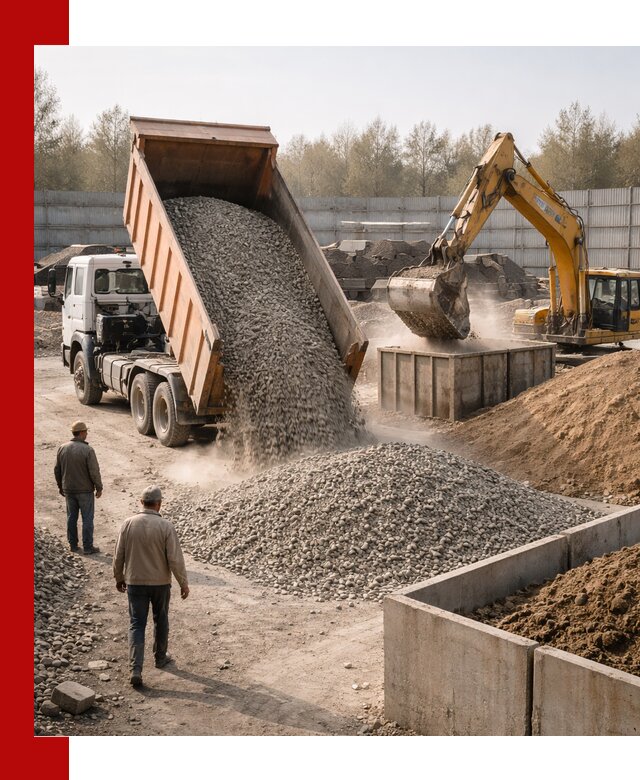 Доставка нерудных материалов с погрузкой и разгрузкой в Гагарине