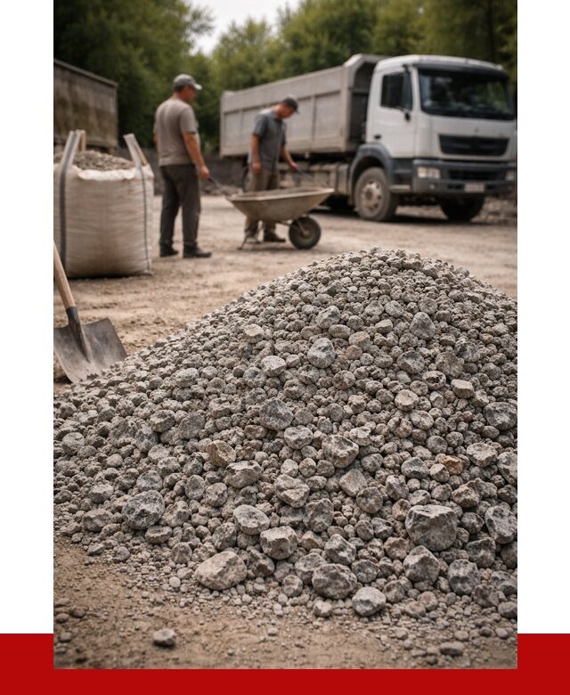 Гранитный щебень фракция 20-40 в Гагарине от 3329 руб. ПРОНЕРУДГгр