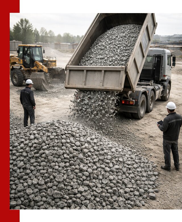 Доставка гранитного щебня фракции 20-40 в Гагарине