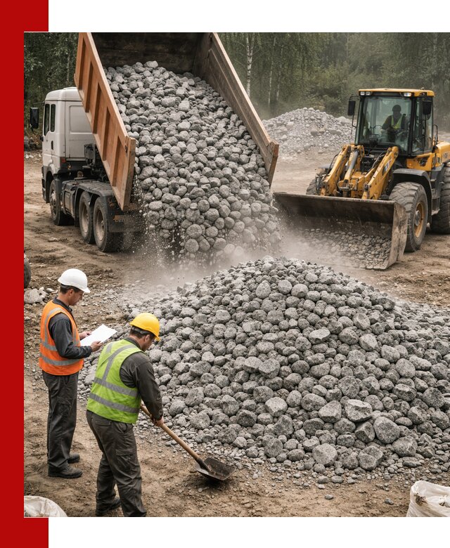 Гранитный щебень фракция 70-150 доставка в Гагарине