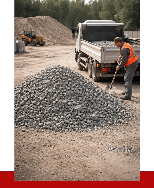 Гравийный щебень фракция 5-10 в Гагарине от 2289 р. | ПРОНЕРУДГгр