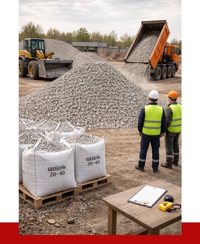 Известняковый щебень 20-40 в Гагарине от 2185 р. ПРОНЕРУДГгр
