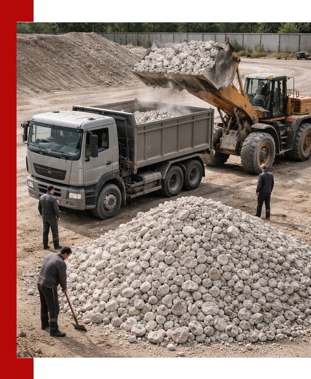 Известняковый щебень фракция 70–150 с доставкой в Гагарине