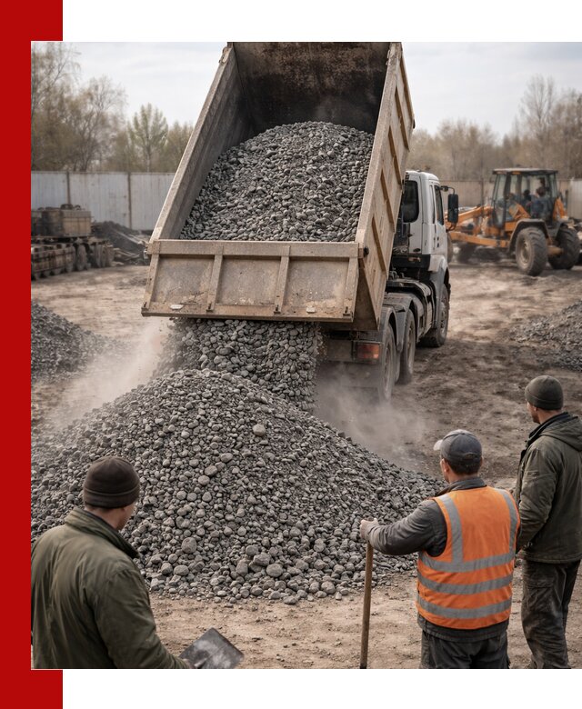 Доставка шлакового щебня в удобные сроки по выгодной цене в Гагарине