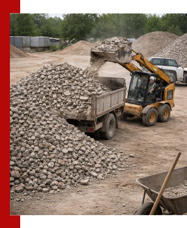 Доставка вторичного щебня в Гагарине для строительных работ