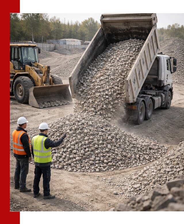 Вторичный щебень фракция 40–70 доставка в Гагарине