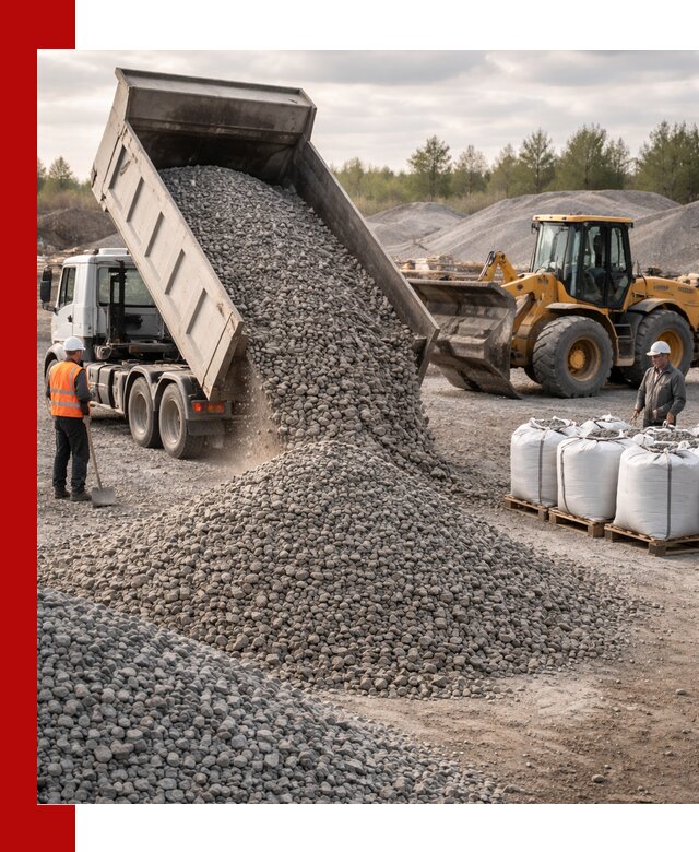 Бетонный щебень фракция 5–20 с доставкой в Гагарине