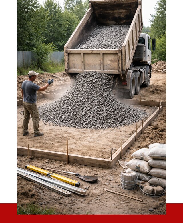 Купить щебень для фундамента в Гагарине от 4682 р. | ПРОНЕРУДГгр