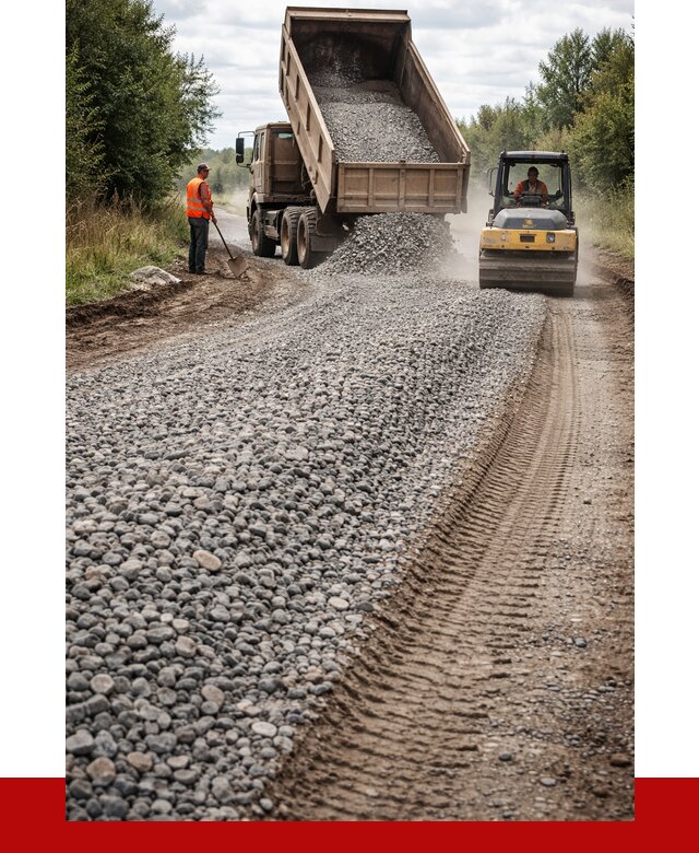 Щебень для отсыпки дороги в Гагарине от 2809 р. ПРОНЕРУДГгр