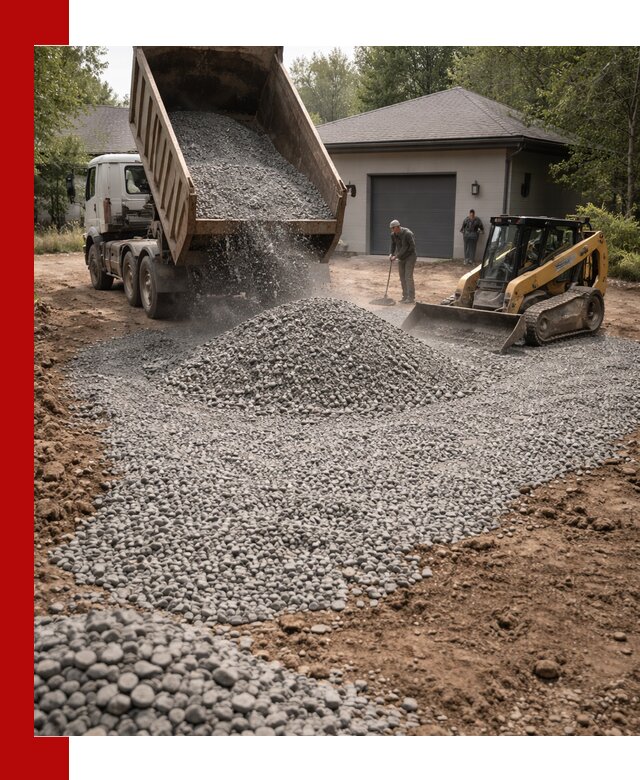Щебень для парковки в Гагарине: доставка и укладка качественного материала