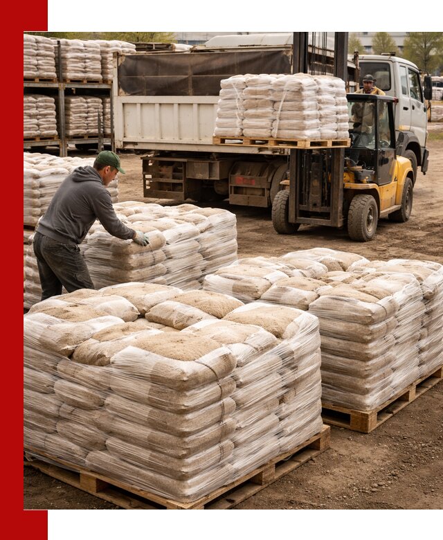 Карьерный песок в мешках с доставкой в Гагарине