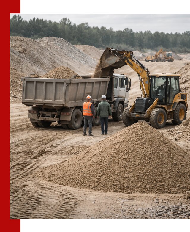 Карьерный среднезернистый песок с доставкой в Гагарине