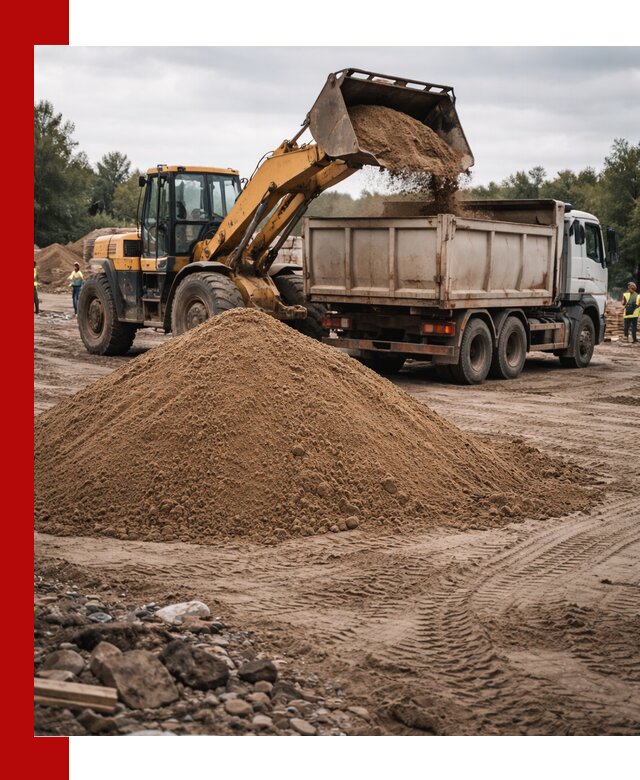 Доставка речного песка навалом в Гагарине быстро и выгодно