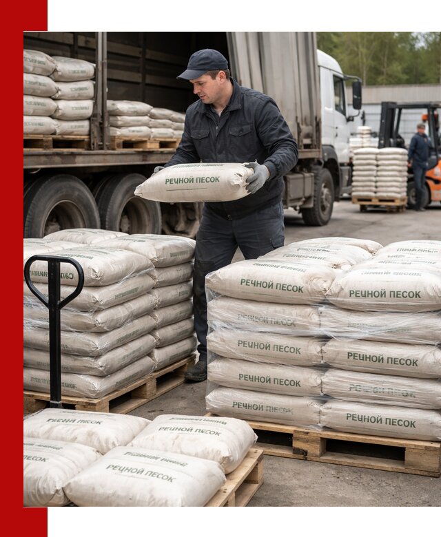 Речной песок в мешках с доставкой в Гагарине