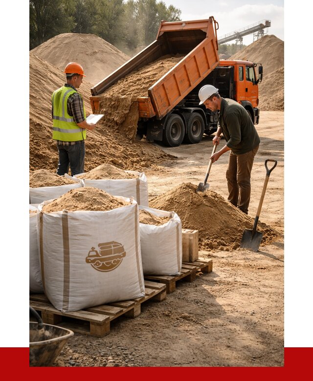 Строительный песок в Гагарине от 2289 р. с доставкой, ПРОНЕРУДГгр