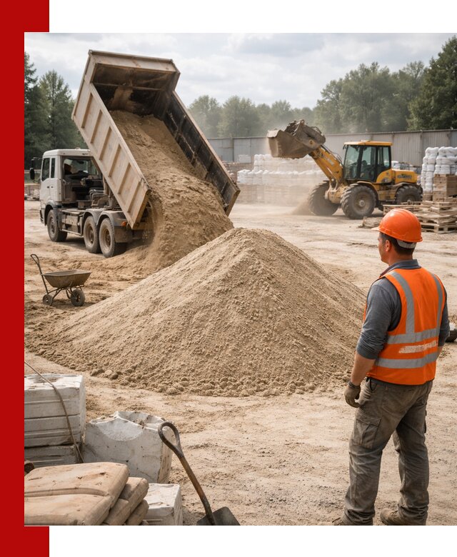 Доставка строительного песка с самосвалом в Гагарине