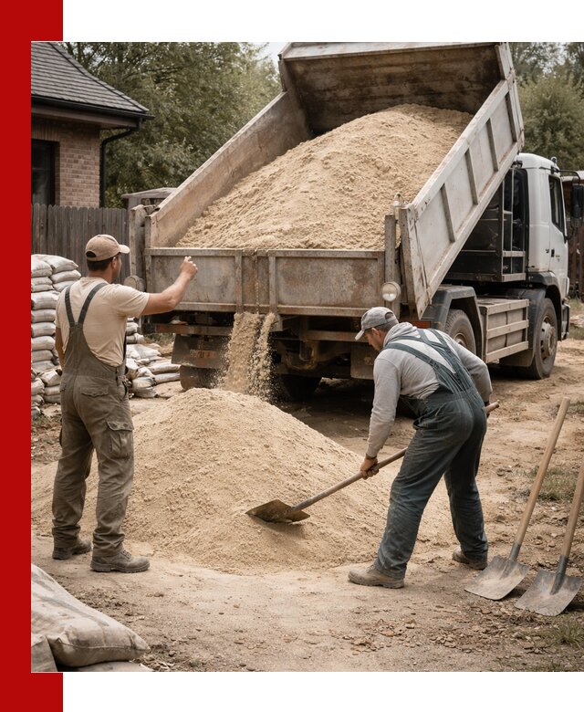 Песок для штукатурки с доставкой в Гагарине качественный и чистый