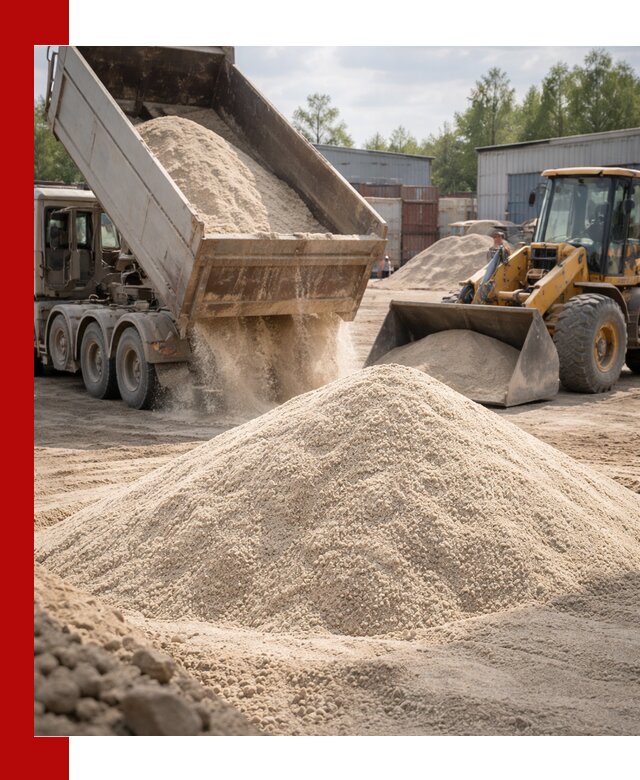 Кварцевый песок с доставкой в Гагарине для строительных работ