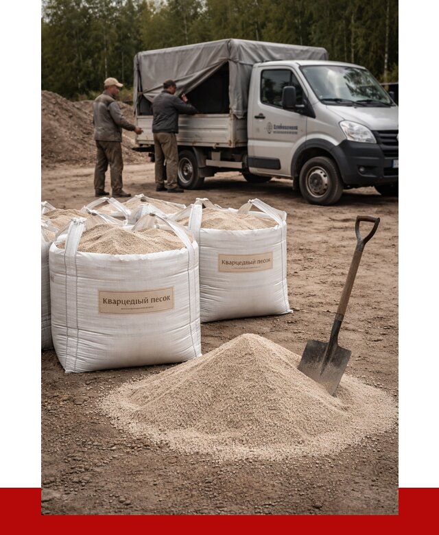 Кварцевый песок для пескоструя в Гагарине от 4682 р. | ПРОНЕРУДГгр