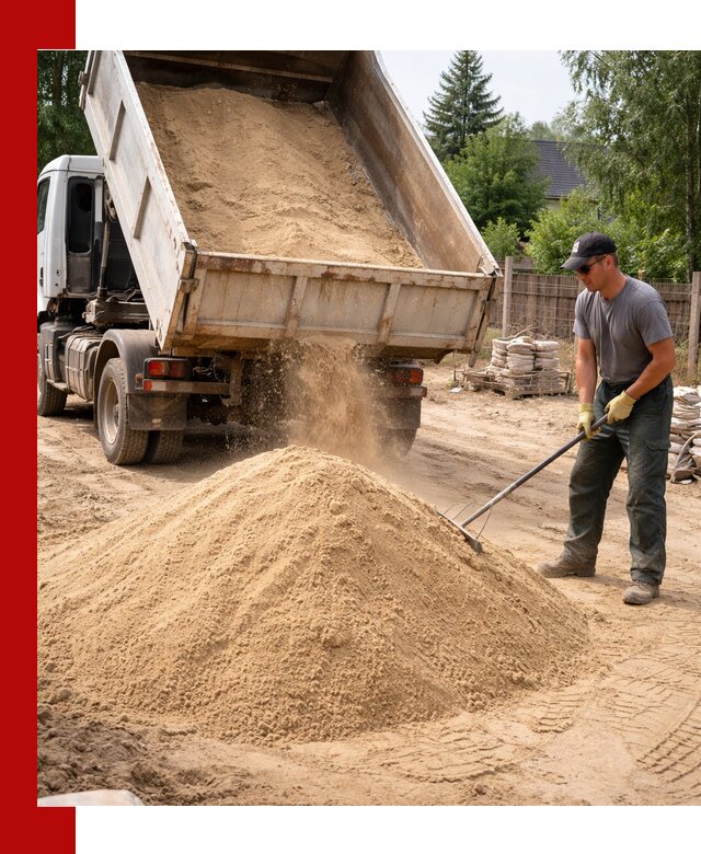 Доставка сухого песка самосвалами в Гагарине