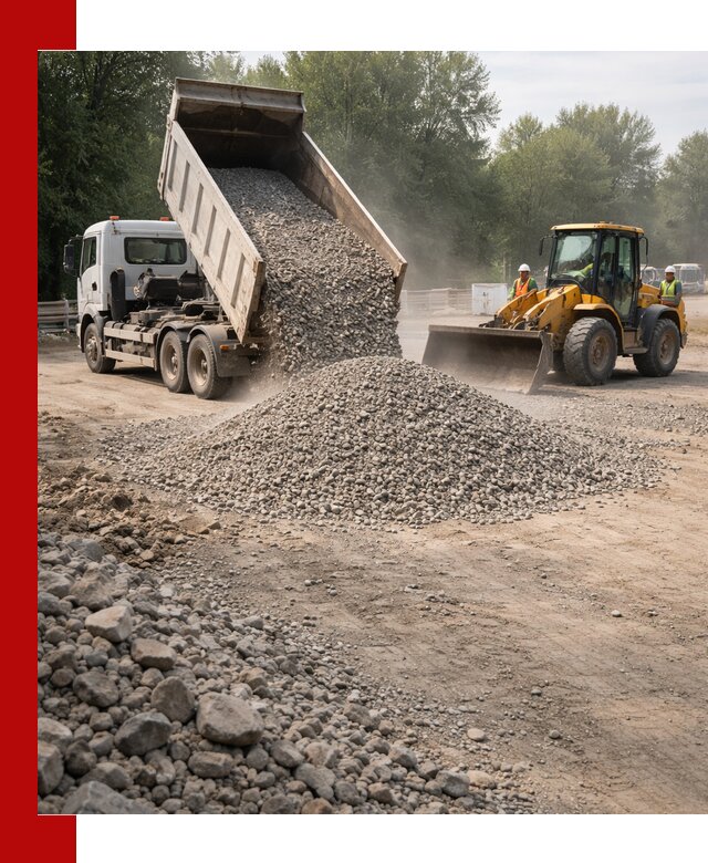 Гравий фракция 5–20 доставка в Гагарине оптом и в розницу