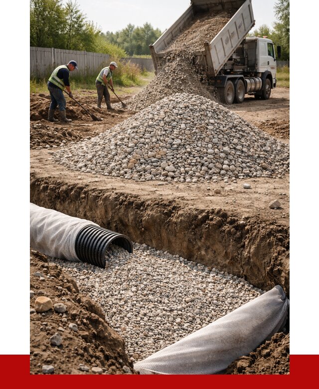 Гравий для дренажа в Гагарине от 2289 р., доставка ПРОНЕРУДГгр