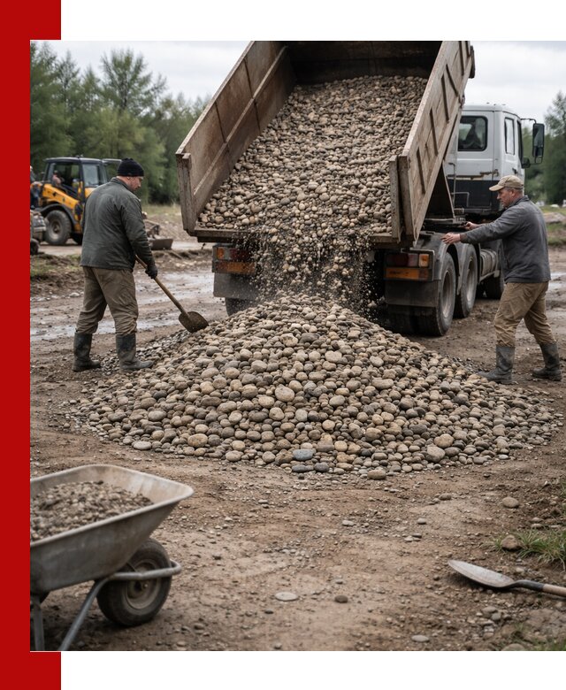 Доставка гальки речной оптом и в розницу в Гагарине