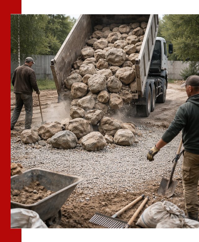 Доставка и укладка булыжника в Гагарине