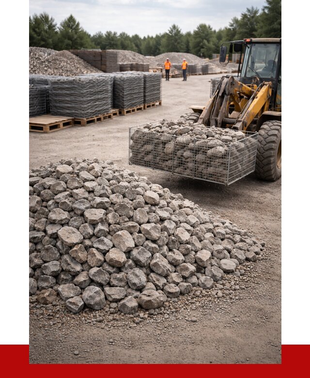 Камень для габионов фракция 70-150 в Гагарине от 4370 р. | ПРОНЕРУДГгр