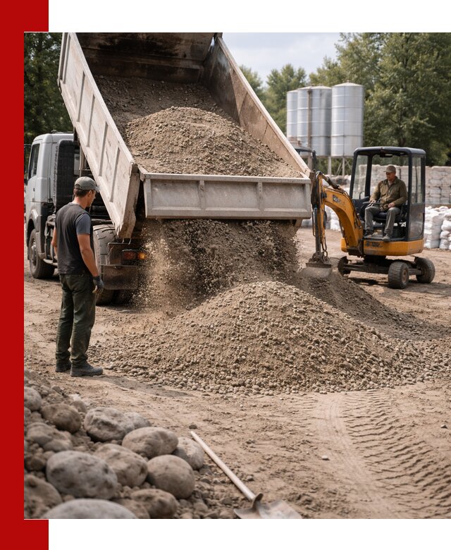 Доставка ПГС С3 в Гагарине самосвалами и миксерами