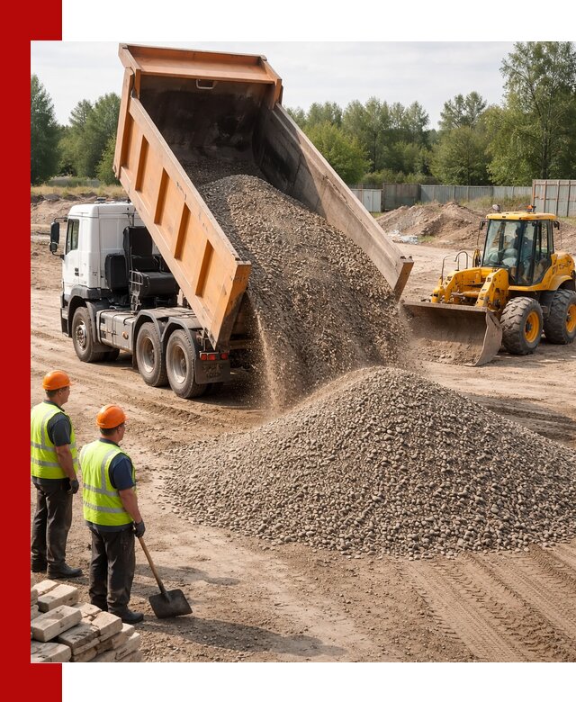 Доставка щебёночно-песчаной смеси ЩПС С7 в Гагарине