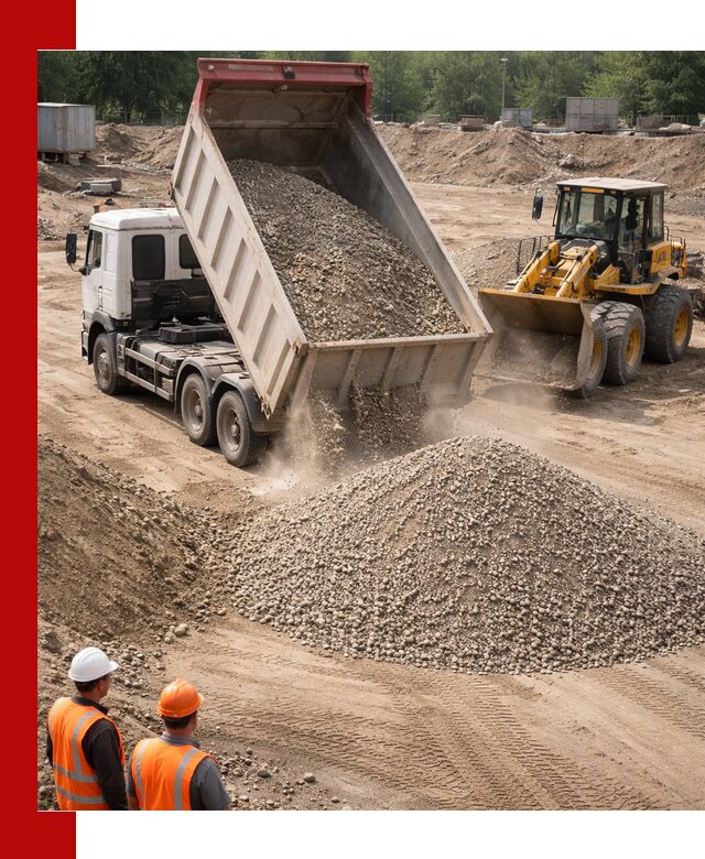 Щебень с песком (ЩГПС С2) с доставкой в Гагарине