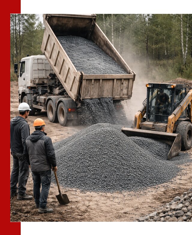 Гранитный отсев 0-5 с доставкой и разгрузкой в Гагарине