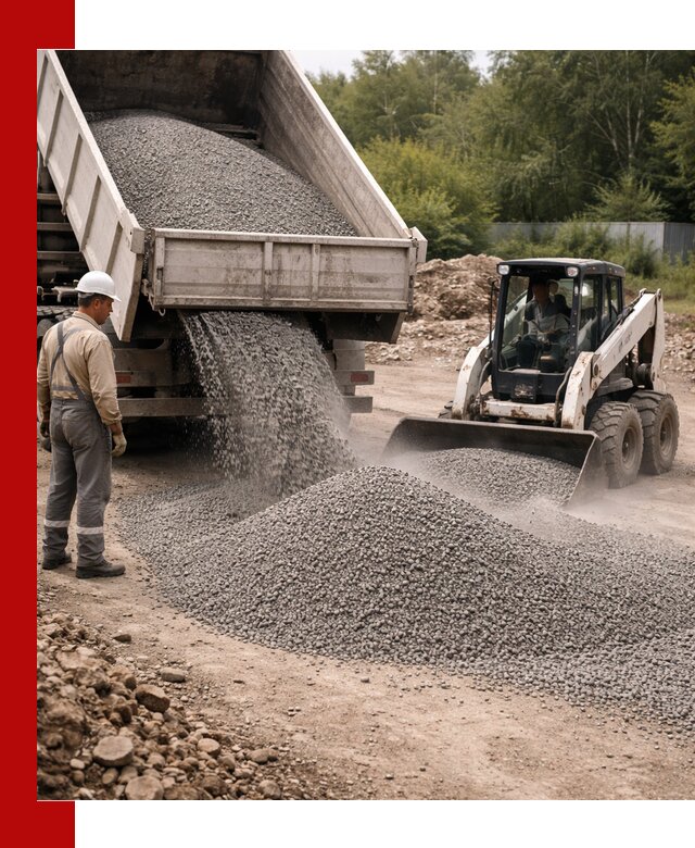 Доставка гравийного отсева 0-5 в Гагарине оптом и в розницу