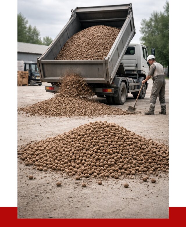 Керамзит с доставкой в Гагарине от 4370 р. за м3 | ПРОНЕРУДГгр