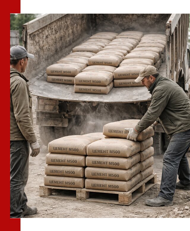 Цемент М500 с доставкой самосвалом в Гагарине