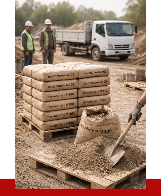Пескобетон М300 в Гагарине с доставкой от 4838 р. за куб | ПРОНЕРУДГгр