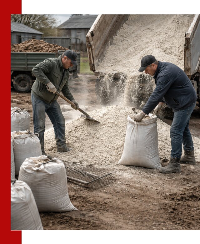 Доставка извести пушонки в Гагарине оптом и мелким оптом