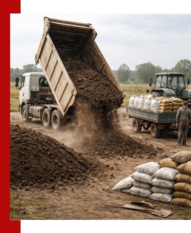 Доставка грунта и удобрений оптом в Гагарине для сельхоз и строительства