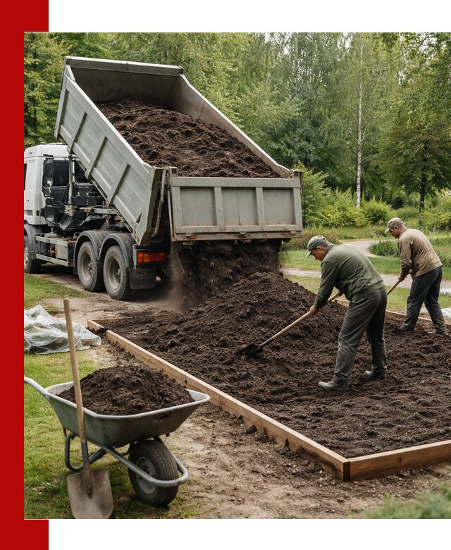 Доставка грунта для озеленения и благоустройства в Гагарине