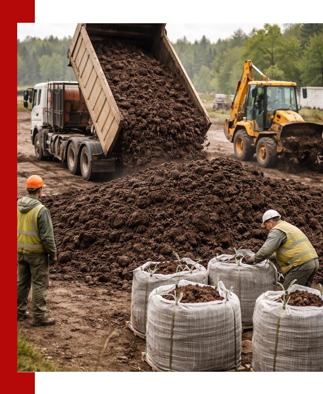Доставка нейтрального торфа в Гагарине оптом и в розницу