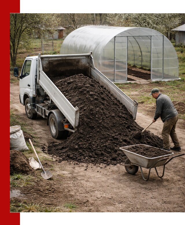Чернозем для теплицы с доставкой в Гагарине