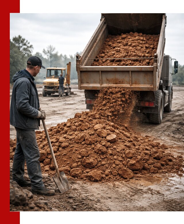 Глина для засыпки в Гагарине с доставкой самосвалами