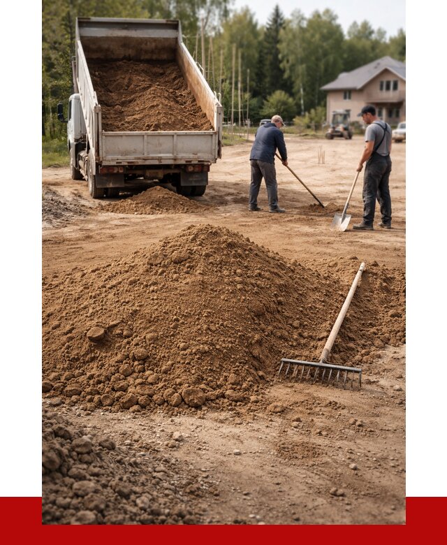Суглинок для планировки в Гагарине с доставкой от 4370 р. | ПРОНЕРУДГгр