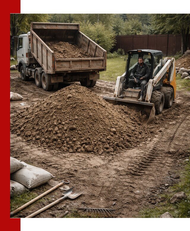 Суглинок для планировки участков в Гагарине с доставкой и выгрузкой