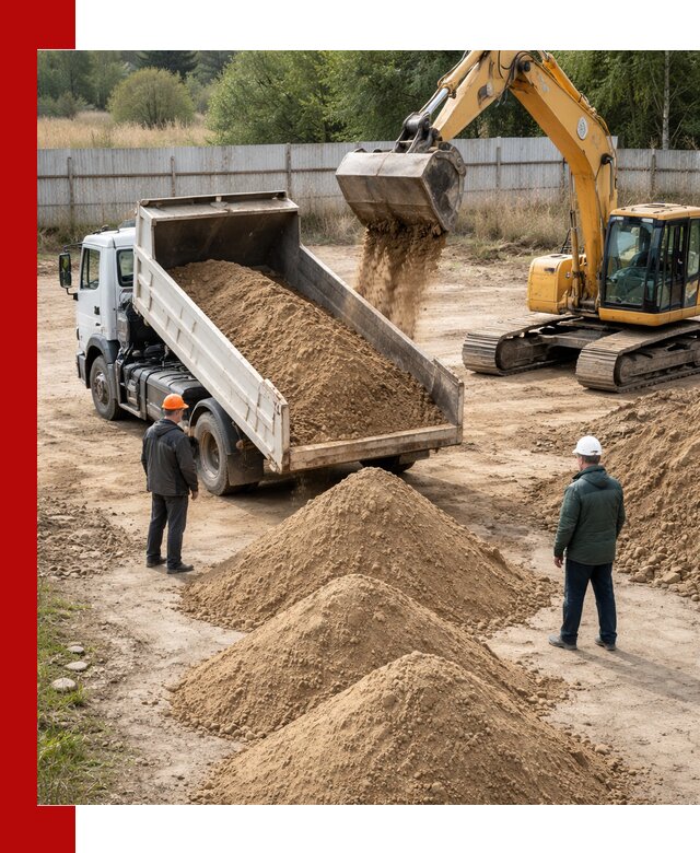 Доставка супеси вагонными и автопартиями в Гагарине