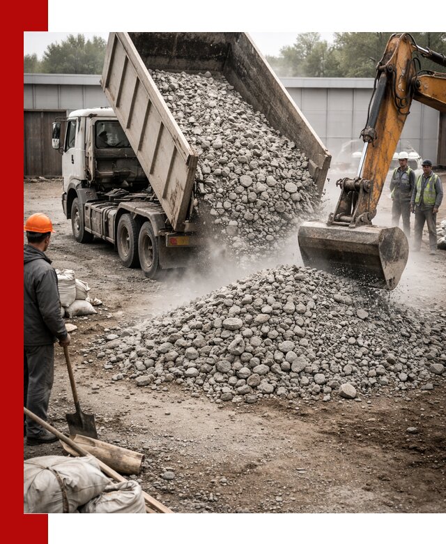 Доставка дробленого бетона в Гагарине оптом и в розницу