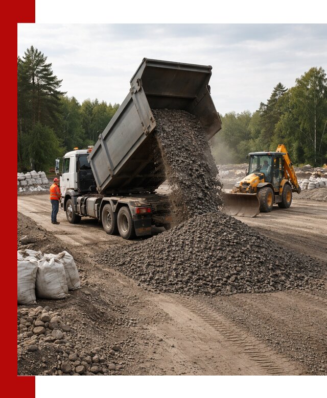 Доставка дробленого асфальта в Гагарине для дорожных работ