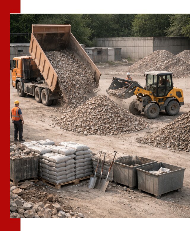 Вторичные материалы для отсыпки в Гагарине — поставка и доставка